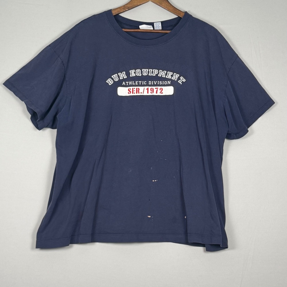 B.U.M. Equipment T-Shirt Mens 3X Navy Blue Good Athletic Division Graphic Tee